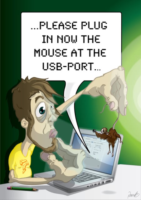 HOW 2 USE A MOUSE – Vektorgrafik