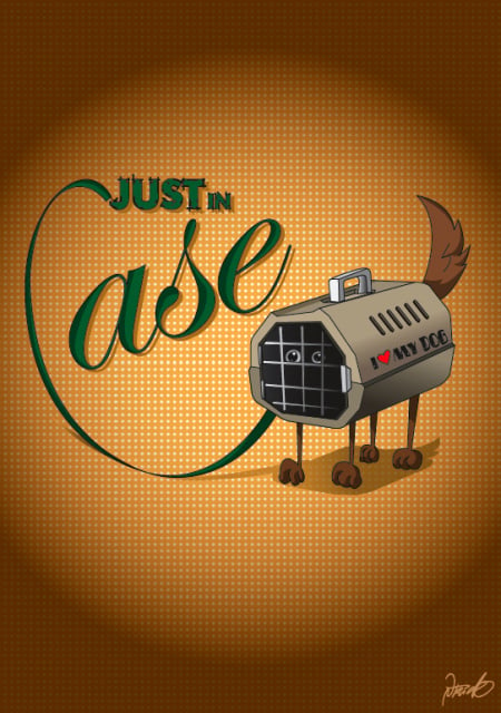 JUST IN CASE – Vektorgrafik