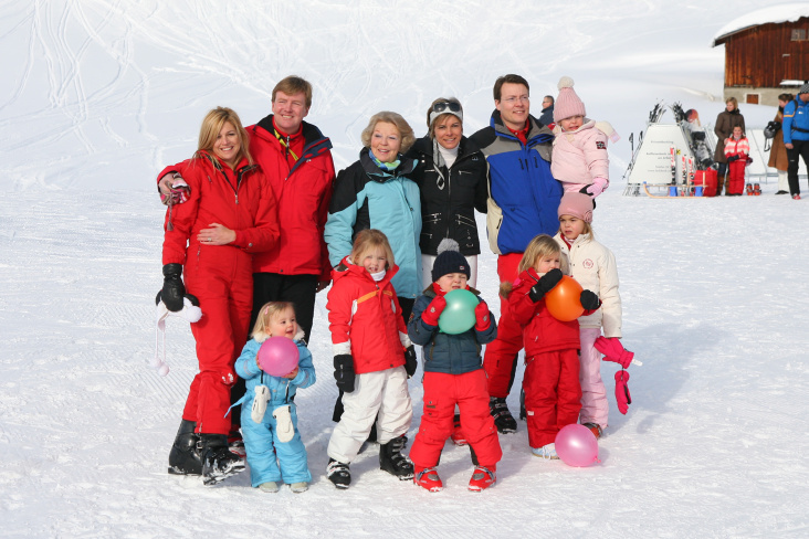 Holländische Königsfamilie in Lech am Arlberg