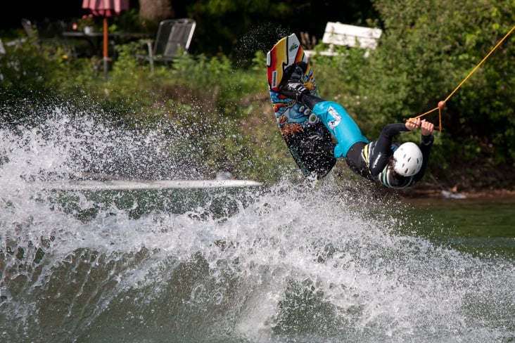 Wakeboarder am Inselsee