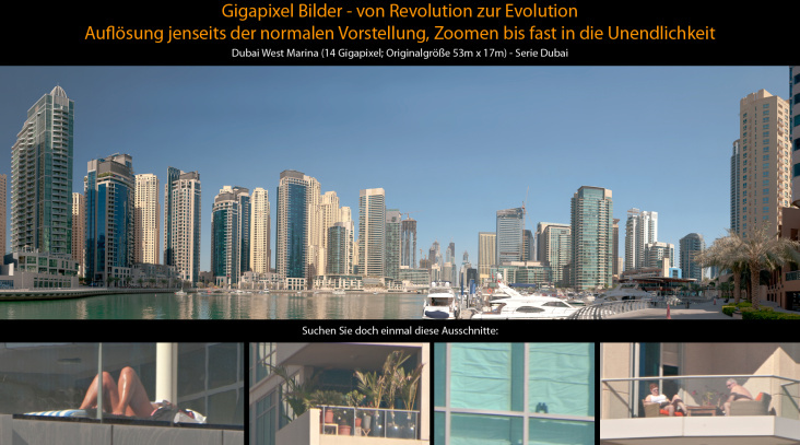 Dubai West Marina – 14 Gigapixel; Originalgröße 53m x 17m