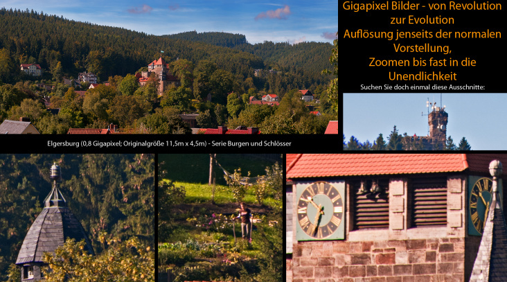 Schloss ELgersburg – 0,8 Gigapixel; Originalgröße 11,5m x 4,5m