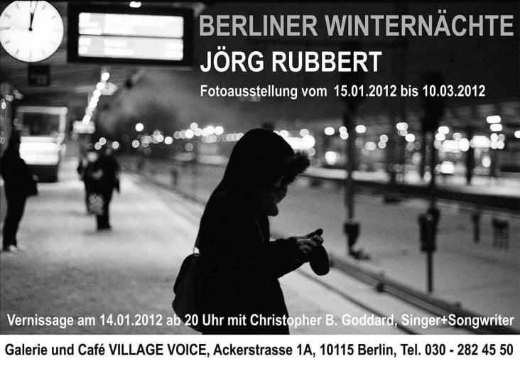 Ausstellungsplakat „Berliner Winternächte“