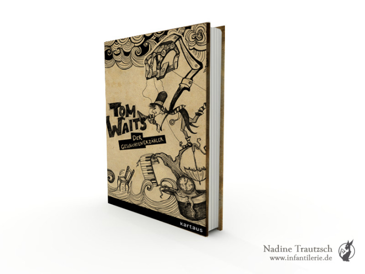 Buchcoverillustration  Tom Waits „Der Geschichtenerzähler“