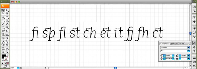 SchriftStueck – Ligaturen