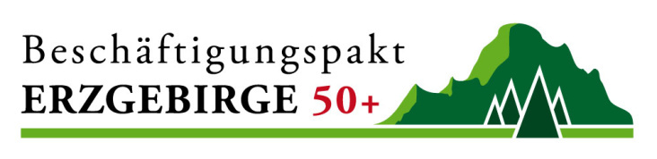 Logo Beschäftigungspakt 50plus Erzgebirge