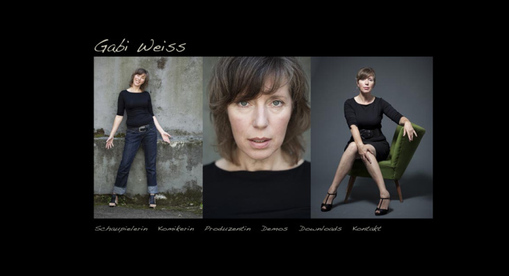 Website für Gabi Weiss  |  Schauspielerin