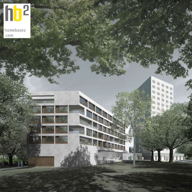 homebase2.com – Architekturvisualisierung – Wohnheim am Luftschiffhafen Potsdam