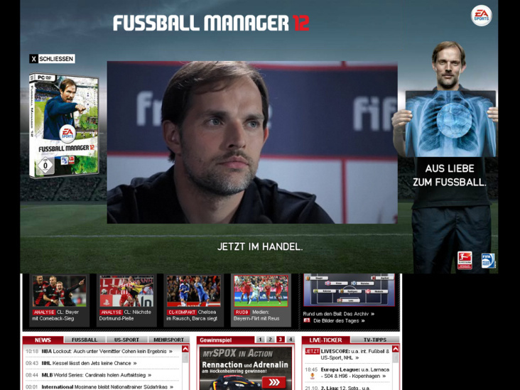 EA Fußball Manager 12 Expandable Wallpaper