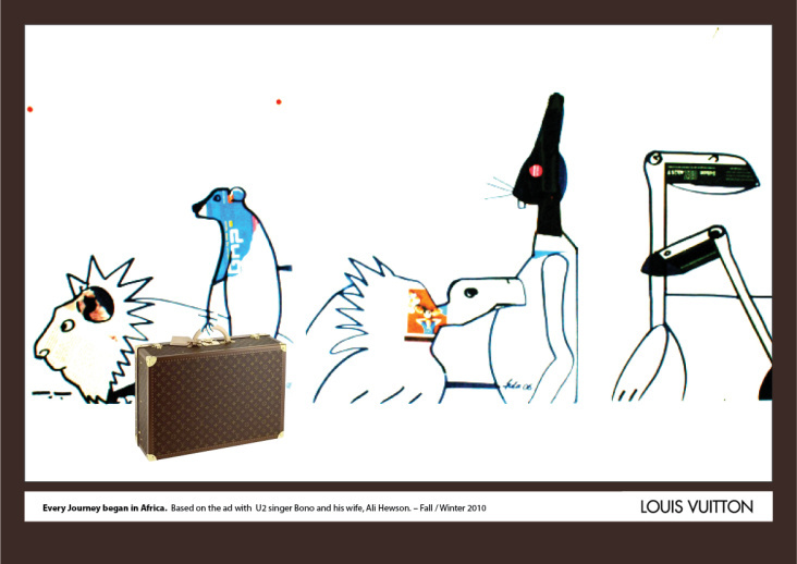 Illustration und Kampagnenidee für Louis Vuitton