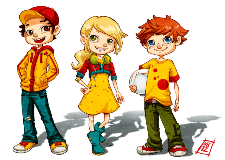 Character Design Entwurf für den Junior Club von Mc Donalds.
