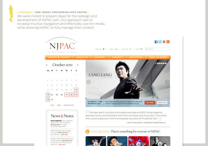 New Jersey Performing Arts Center Homepage