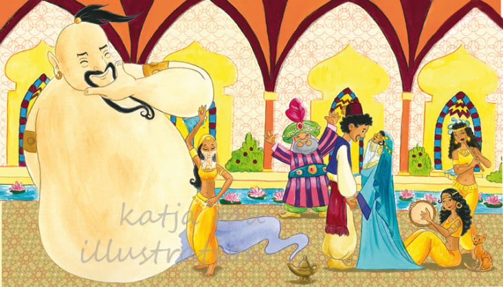 Kinderbuchillustration Aladin für Kinderleicht Wissen Verlag