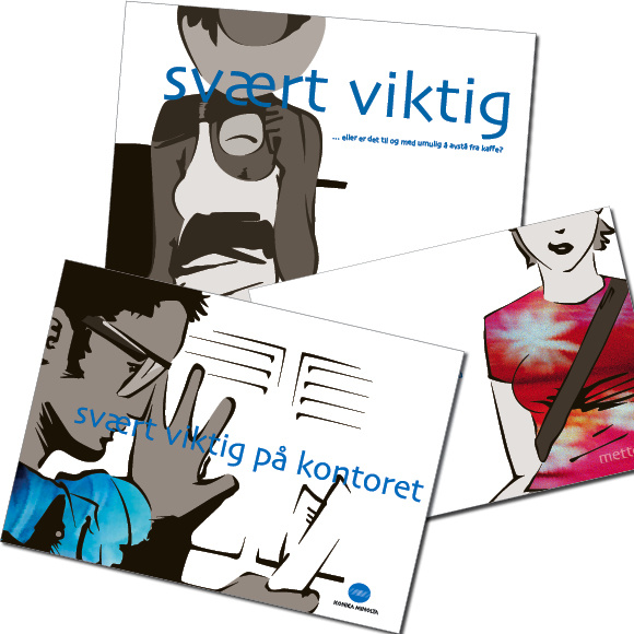 postcards for internal campaign /konica minolta