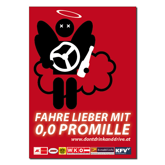poster campaign „dont drink and drive“ by KFV /austria 2011