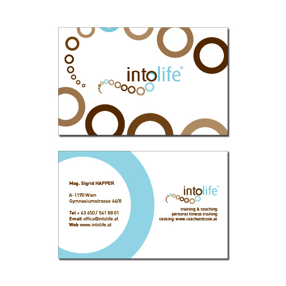 business cards „into life“ /coach and cook /vienna
