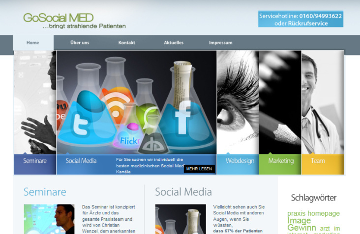 GoSocial MED – Startseite