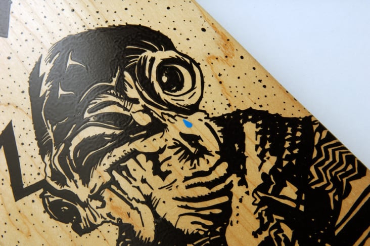 TRAP – Lack / Acryl auf Skateboard