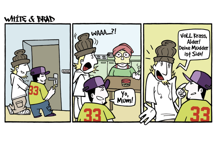 Comicstrip „White & Brad“