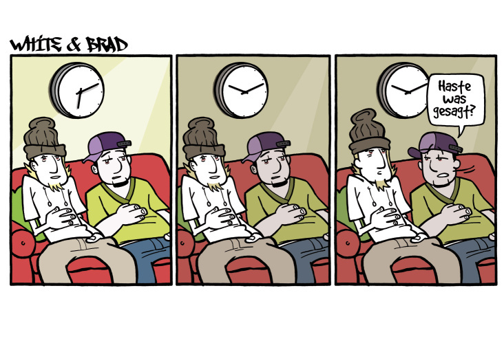 Comicstrip „White & Brad“