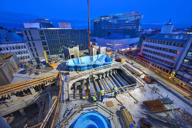Baustelle des Pool- und Wellnessbereichs des Hotels Waldorf Astoria in Berlin (2)