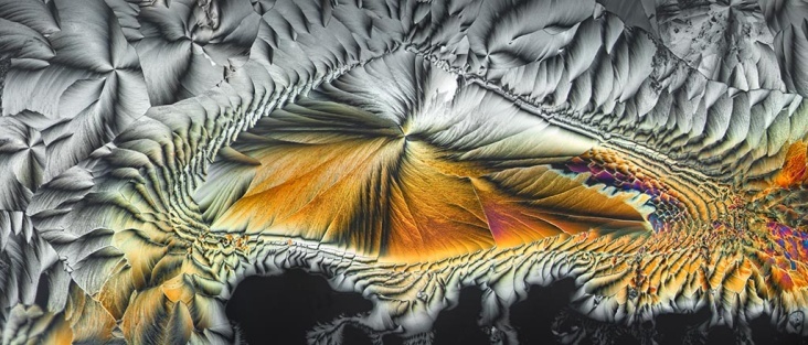 Kristallstruktur im polarisierten Licht, Mikro-Panorama