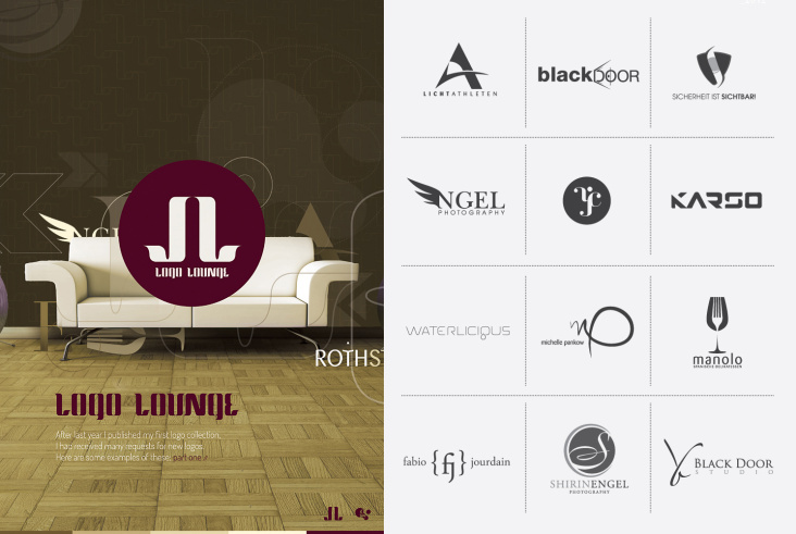 „LOGO LOUNGE“ – Logos für verschiedene Klienten (Auswahl)