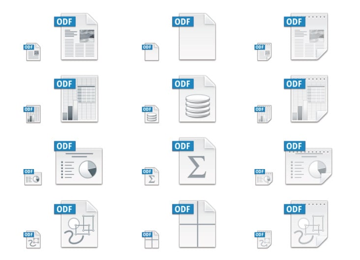 Unified ODF Icons