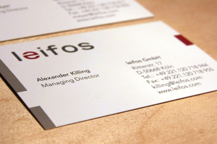 leifos GmbH – Visitenkarten