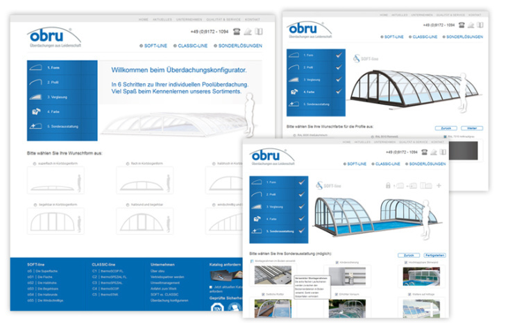 Konfigurator | obru Schwimmbadüberdachungen GmbH | www.obru.de