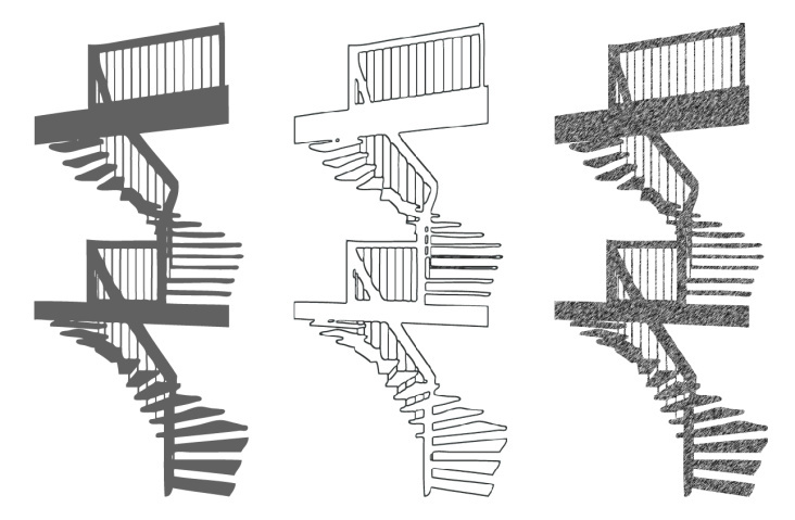 Treppen, Vektorgrafiken