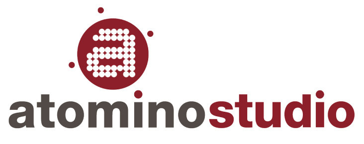 atomino Studio Erfurt Egstedt – Logo (Wort-Bildmarke)