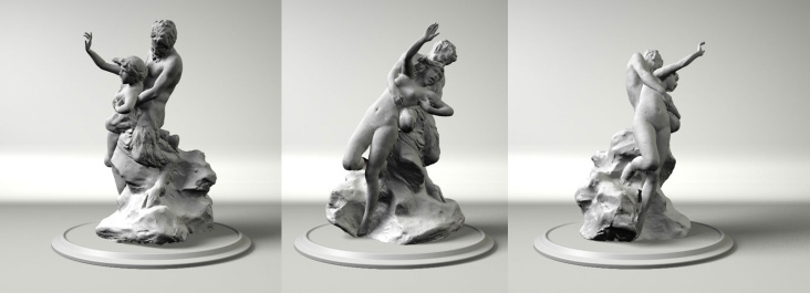 3D Scanning > Aufgabe: Durchführung eines Scanns der Originalskulptur und anschließende Ergänzung des fehlenden rechten Arme