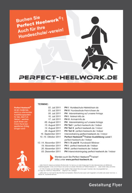 Flyer nach Kundenvorgabe.