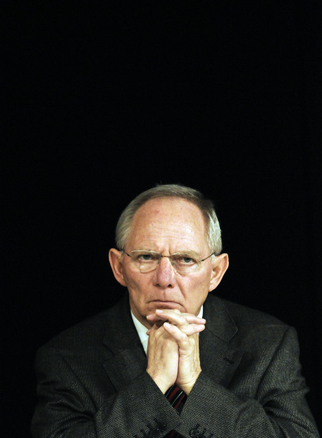 Wolfgang Schäuble Bundesfinanzminister, CDU bei einer Wahlkampfveranstaltung in Hamburg am 31.01.2011