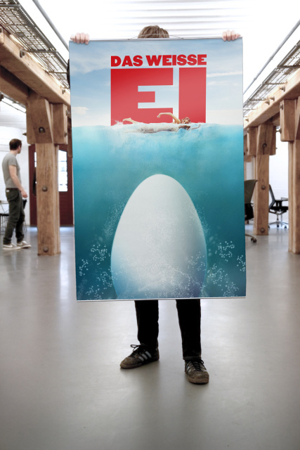 Das weiße Ei – Oster-Filmplakat