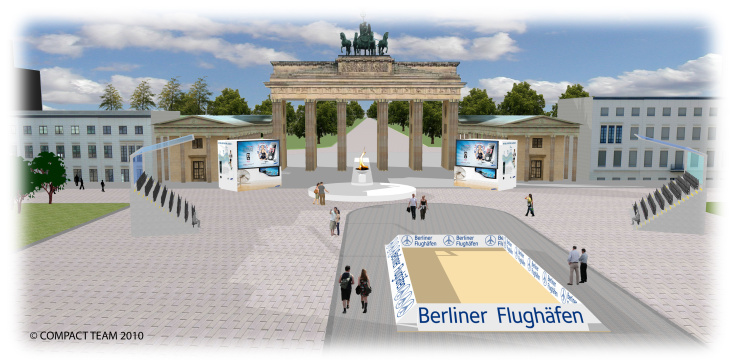 Visualisierung „Youth Olympic Day“ Brandenburger Tor