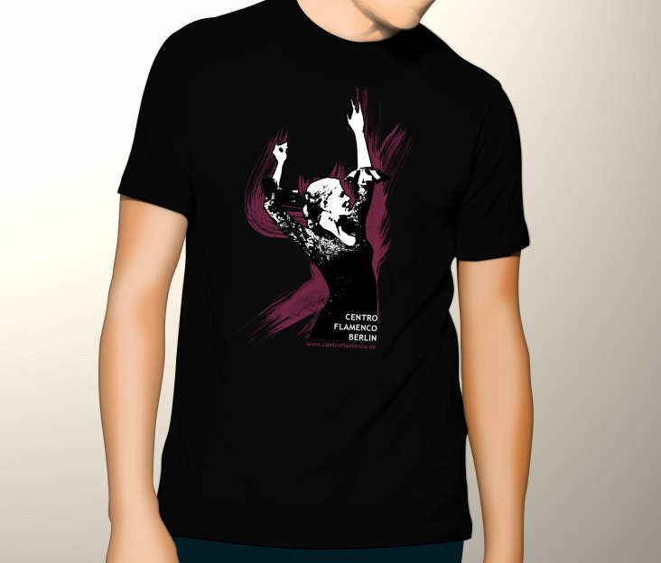 T-Shirt Design für ein Flamencostudio