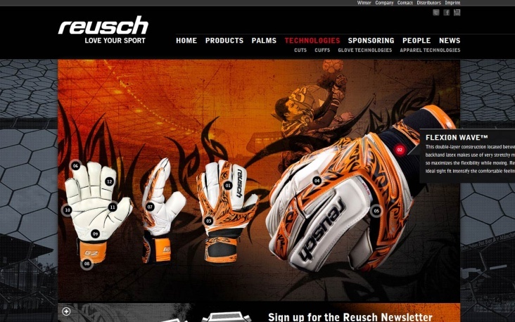 Reusch – Love your Sport – Programmierung in Joomla