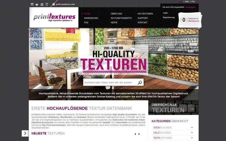 printtextures® – Web Design und Programmierung in Joomla