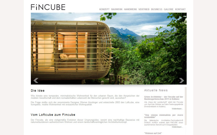 Fincube – Webdesign & Programmierung in Joomla