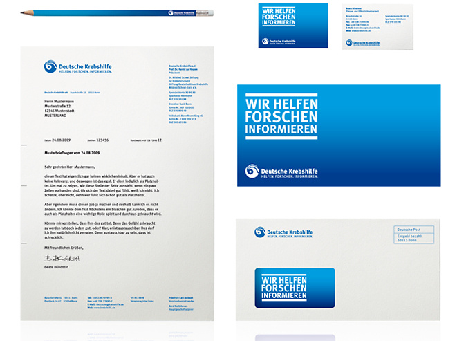 Deutsche Krebshilfe, Corporate Design