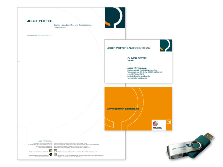 Geschäftspapier, Visitenkarten, Werbemittel | Josef Pötter GmbH