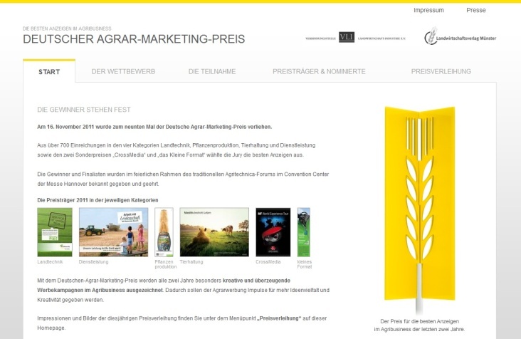 Website Agrarmarketingpreis