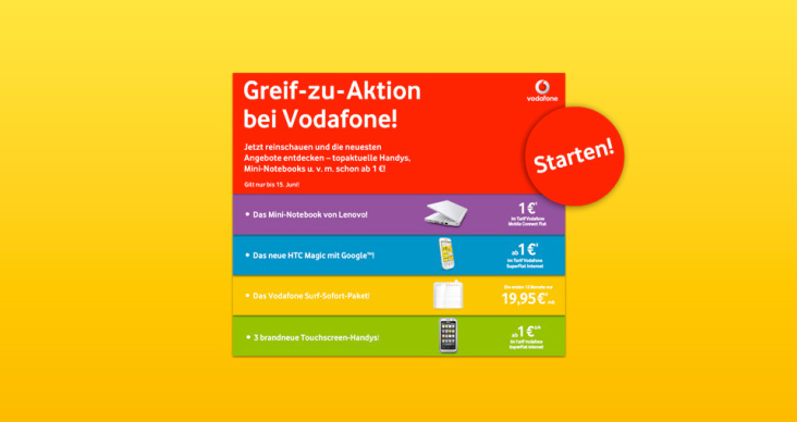 Vodafone Microsite