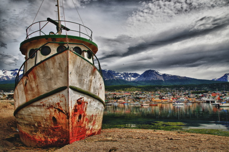 Wrack in Ushuaia