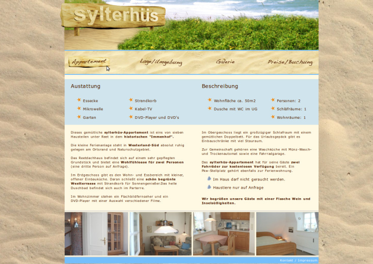 Homepage / Sylterhüs-Ferienwohnung