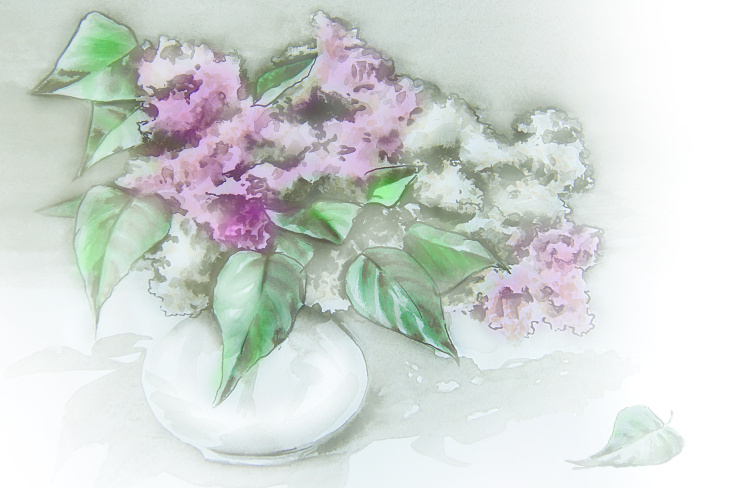 “LILAC” – Aquarell