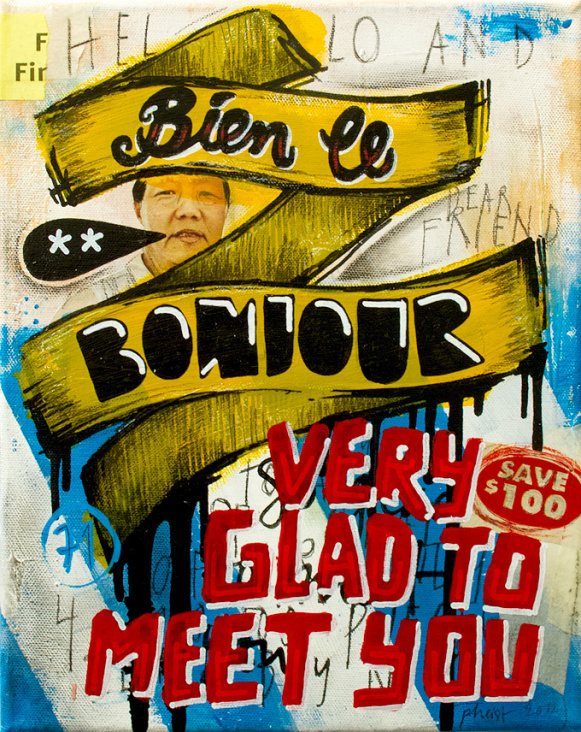 Bien Le Bonjour, 30 × 24 cm, 2012
