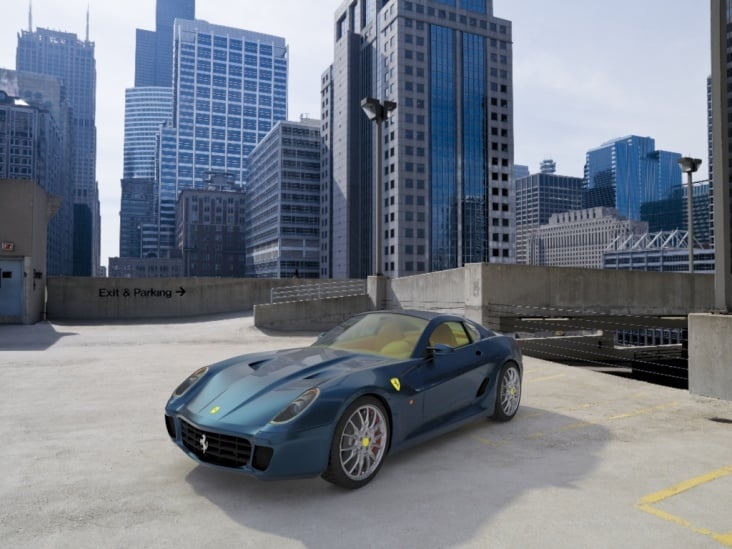 Ferrari 599 GTB Blau v